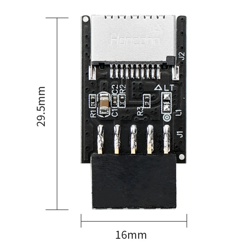 Encabeçamento Fêmea 9pin para Tipo-e Adaptador Placa-mãe Pinos Extensão Tipo-e para Chave-um Adaptador Conversor Usb 2.0 - Imagem 2