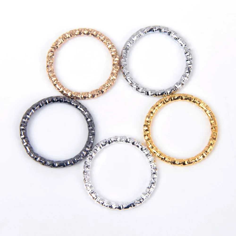 50-410 teile/los 8 10 15 18 20mm 5-Farben-Springringe runde gedrehte Spalt ringe für DIY-Schmuck, der Zubehör findet