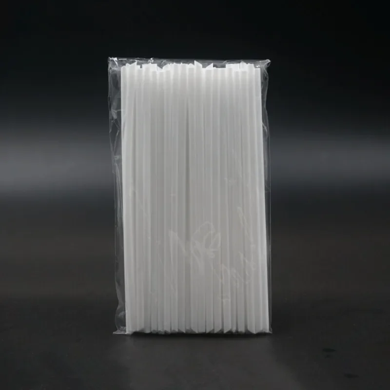 100Pcs Plastic Straw Disposable 15CM Short Transparent Pointed Hard Bulk Thin Straw Juice Milk Commodity Kitchen Accessories