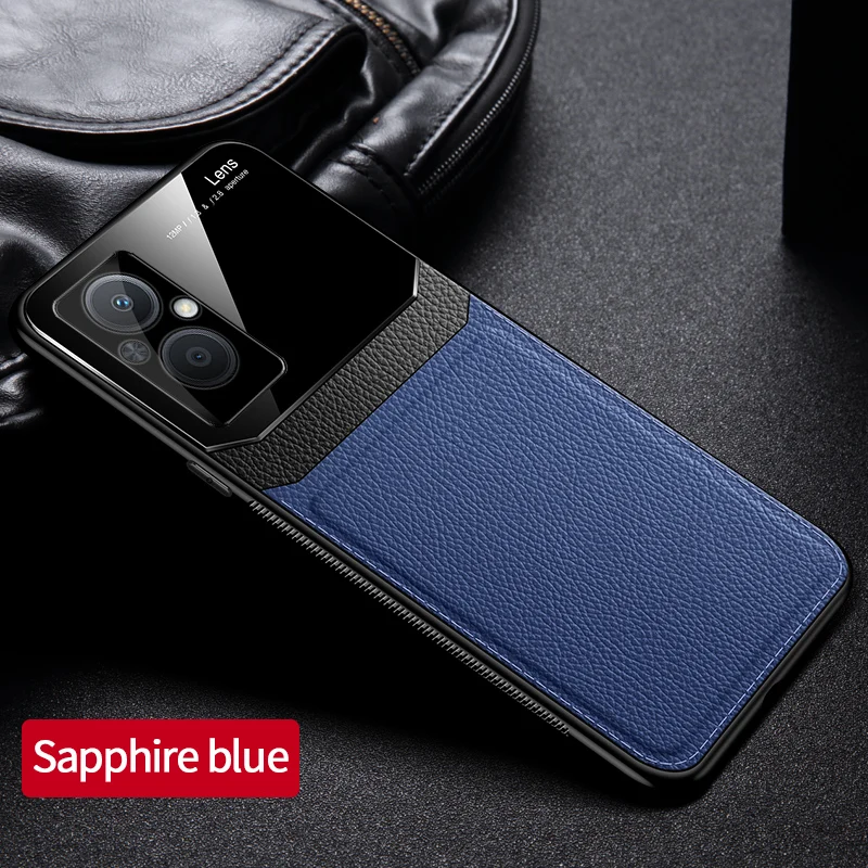 KEYSION Fashion Case für Oneplus Nord N20 5G PU-Leder Spiegelglas Silikon Stoßfeste Telefonrückseite für OnePlus 1+_voghion.com