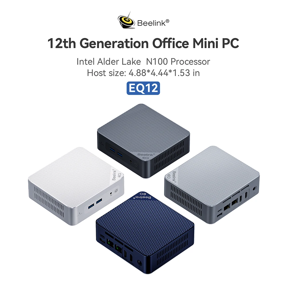 ミニPC EQ12-N100 16/500G  ￼ Windows 11pro￼ Amazon.co.jp: Beelink Mini Pc N100プロセッサー（最大3.40GHz