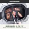Elite 8 - in -1 Programmable 6QT Electric Slow Cooker, Dishwasher Safe Lid & Removable Crock, PFAS-Free Healthy Ceramic Nonstick 5