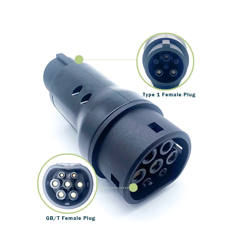 

32A 7KW EV Charger GBT преобразует в тип 1 Электрический автомобильный адаптер для электрического автомобиля J1772