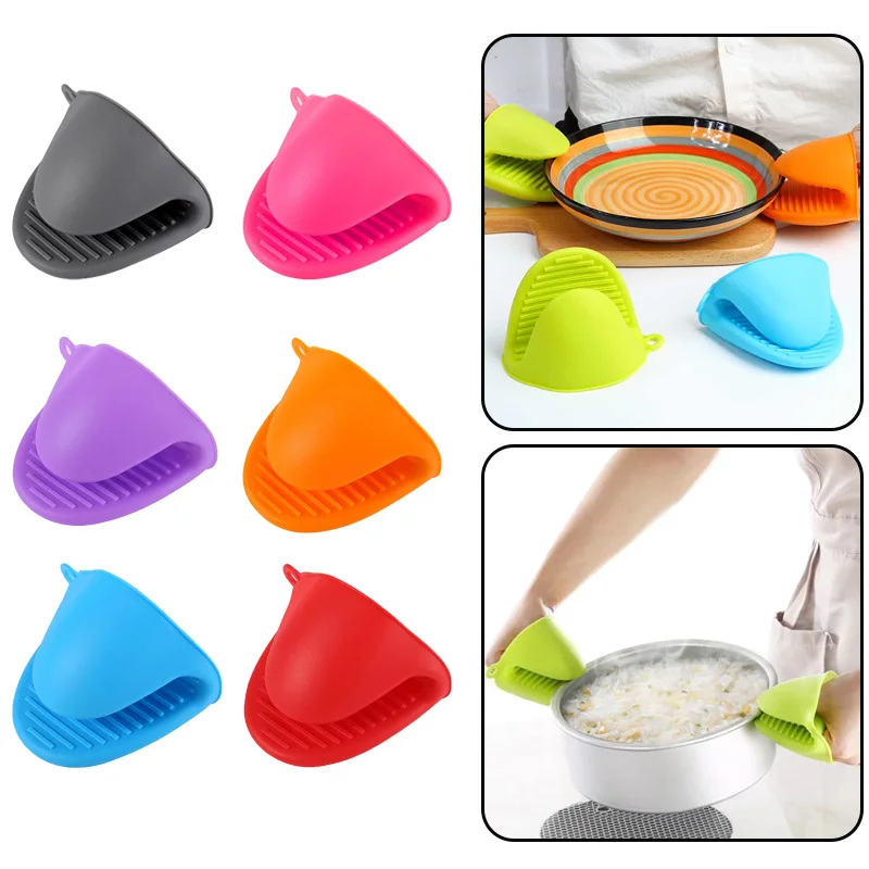 Silicone Oven Mitts Heat Resistant Gloves  Silicone Pot Holders Oven Mitts  - Heat - Aliexpress