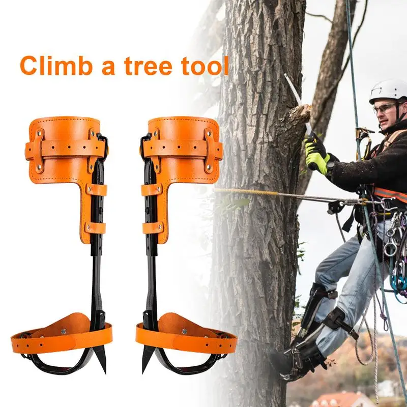 

Tree Climbing Spikes Pole Mountaineering Equipment Tree Climbing Gear Non-skid Pedal Spikes Spurs Trees Climbers Logging Hunting