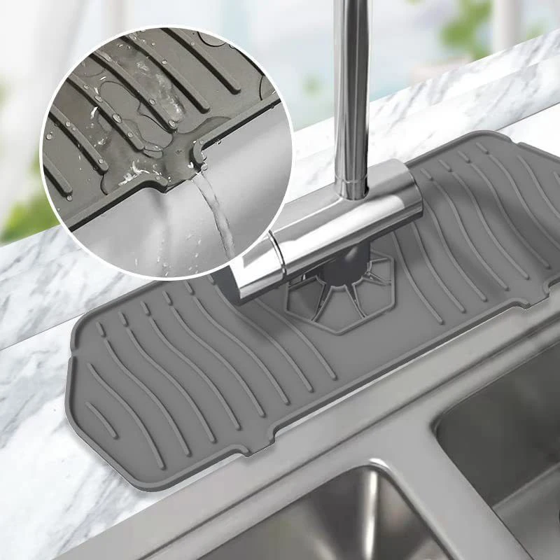 Thicken Bathroom Countertop Protector Mat Silicone Kitchen Faucet Mat