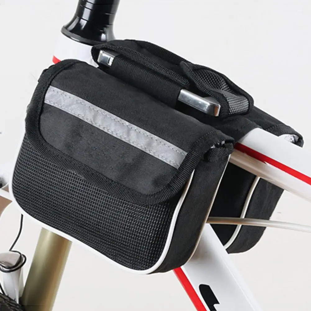 

Bicycle Bag Front Reflective Strip MTB Mountain Bike 3-in-1 Bike Front Beam Upper Tube Saddle Bag accesorios para bicicletas