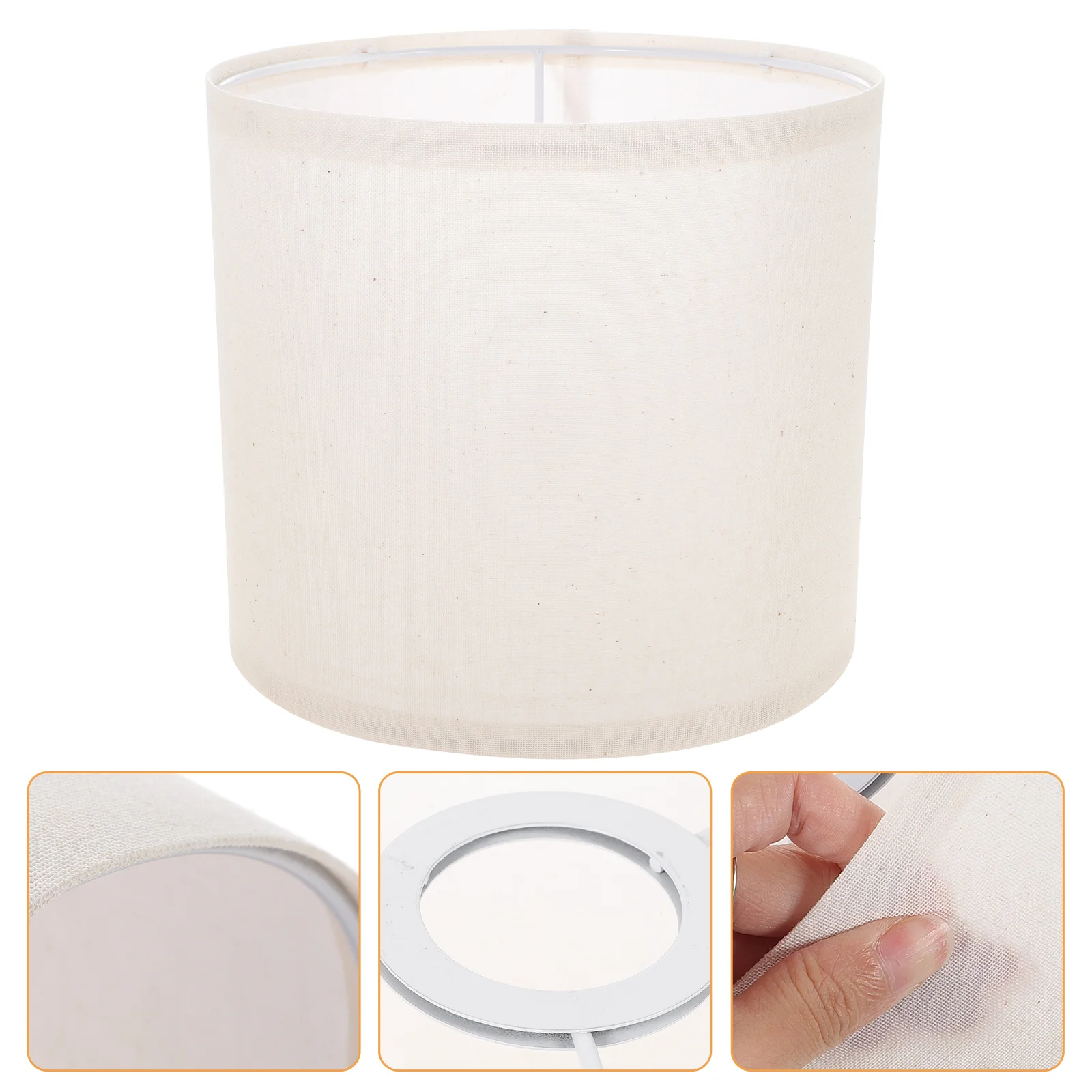 

Linen Fabric Large Lampshade Desk Lampshades for Hotel Light Covers Replacement
