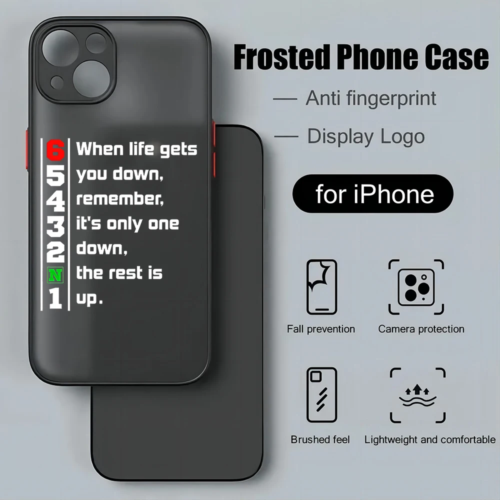 Funda de teléfono de lujo para motocicleta, cubierta trasera transparente mate para iPhone 15, 14, 13, 12, 11, Mini Pro Max, X, XR, XSMax, 7, 8 Plus, 1N23456