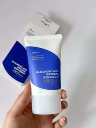 50ml sunscreen hyaluronic acid facial sunscreen Spf50+waterproof moisturizing refreshing quickly film-forming Not sticky
