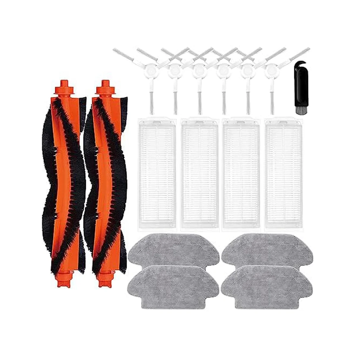 Per Xiaomi Robot Vacuum S12 & Vacuum Mop 2S Robot Aspirapolvere, Spazzole Laterali Principali Filtri Mop Wipes