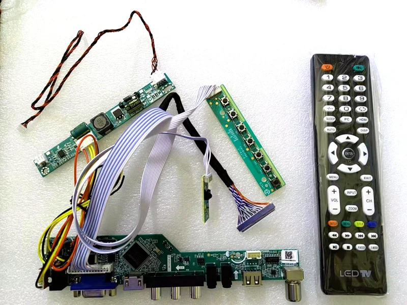 

Комплект платы контроллера для M238HAN01.0 / M238HAN02.0 / M238HVN01.0 1920x108 0 TV + HDMI + VGA + AV + USB ЖК светодиодный экран плата драйвера