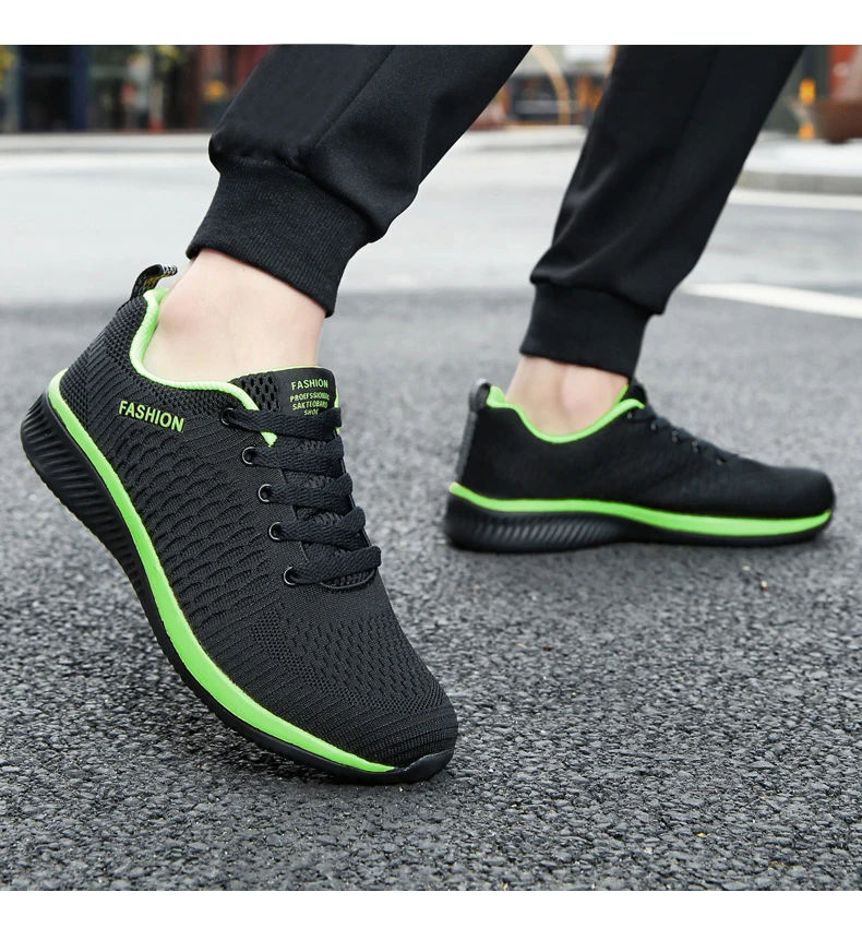 lightweight fashion cushioning walking sneakers