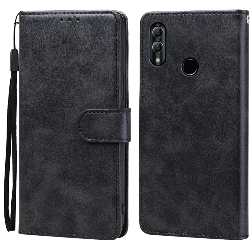 Leather Wallet Flip Case for Huawei P Smart 2019 - Soft Cover Phone Case s