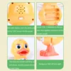 1pc Can sing, dance, sway cartoon yellow duck, electric figurine, lighting, music toy (requires self prepared battery) 5