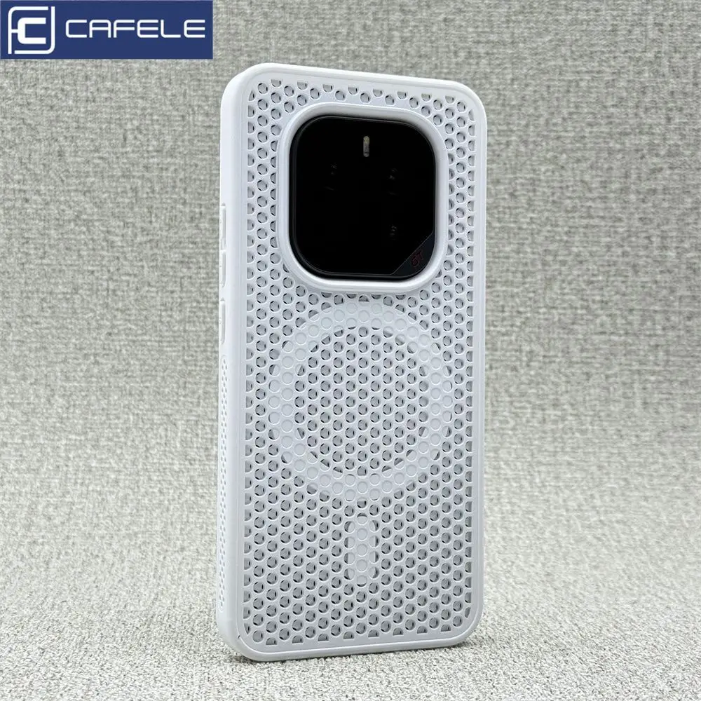 Honeycomb Heat Dissipation Breathable Magnetic Back Phone Case
