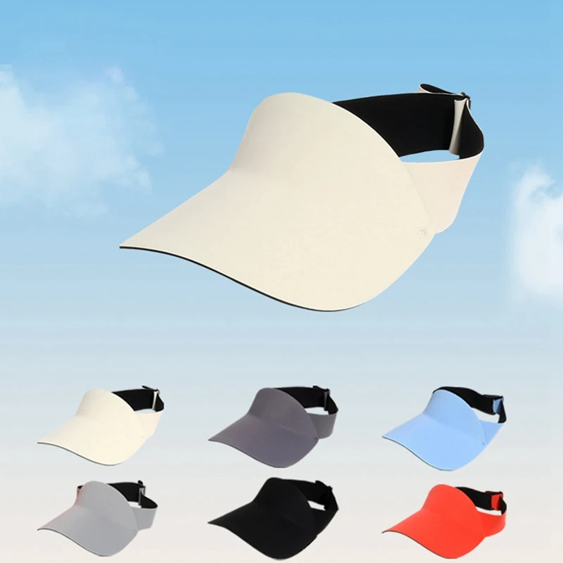 Women's Spring And Summer Sports Sun Hat Adjustable Acrylic Anti-UV Top Air Tennis Running Sun Hat
