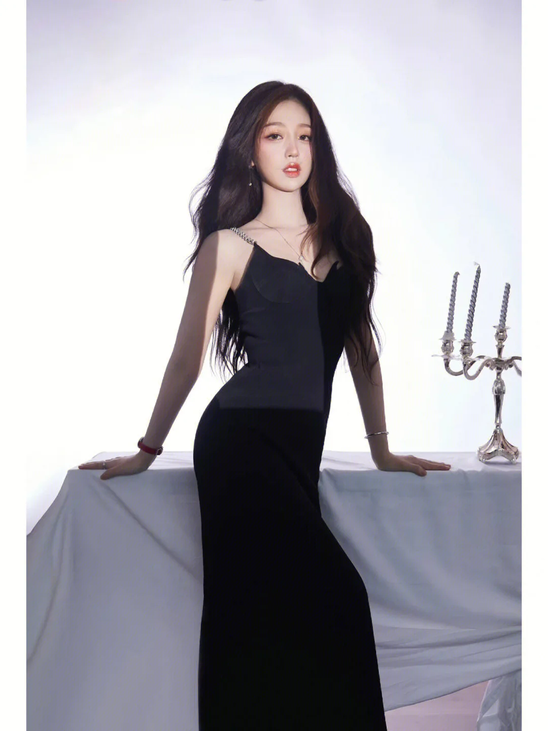 

Women Midi Dress Metal Chain Sleeveless Sexy Camisole Robe