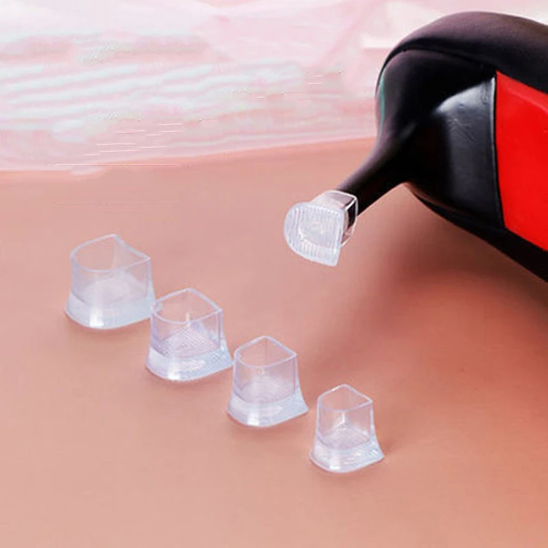 Heel Protector 1Pair Silicone Heel Protectors Stoppers Latin Stiletto Dancing Covers Antislip High Heeler Bridal Wedding Shoes Accessories