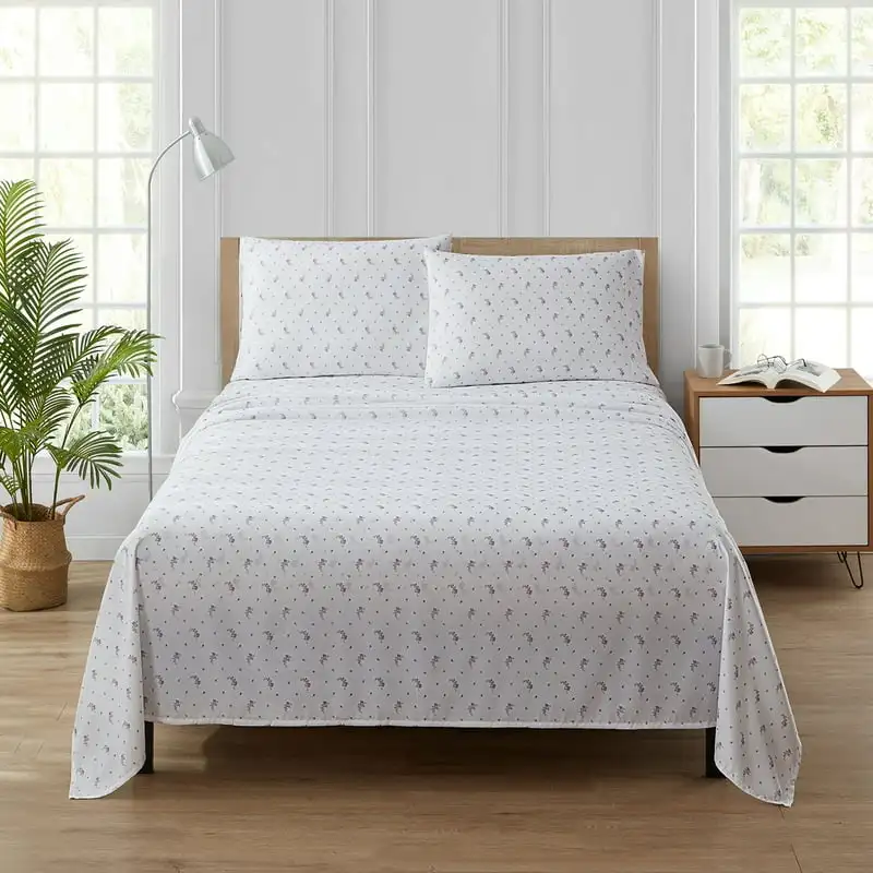 

Calico Floral 4-Piece Soft Washed Microfiber Sheet Set, Queen Conjuntos para niños Cinnamoroll bedding Duvet covers Full bed be