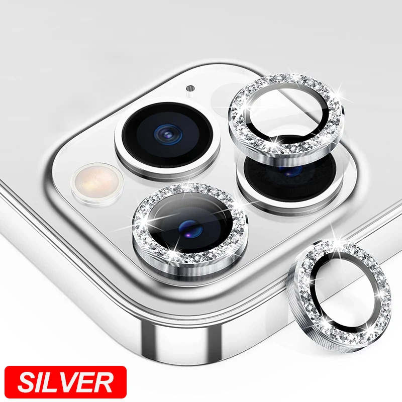 Diamond Metal Camera Lens Protector - Premium Protective Glass