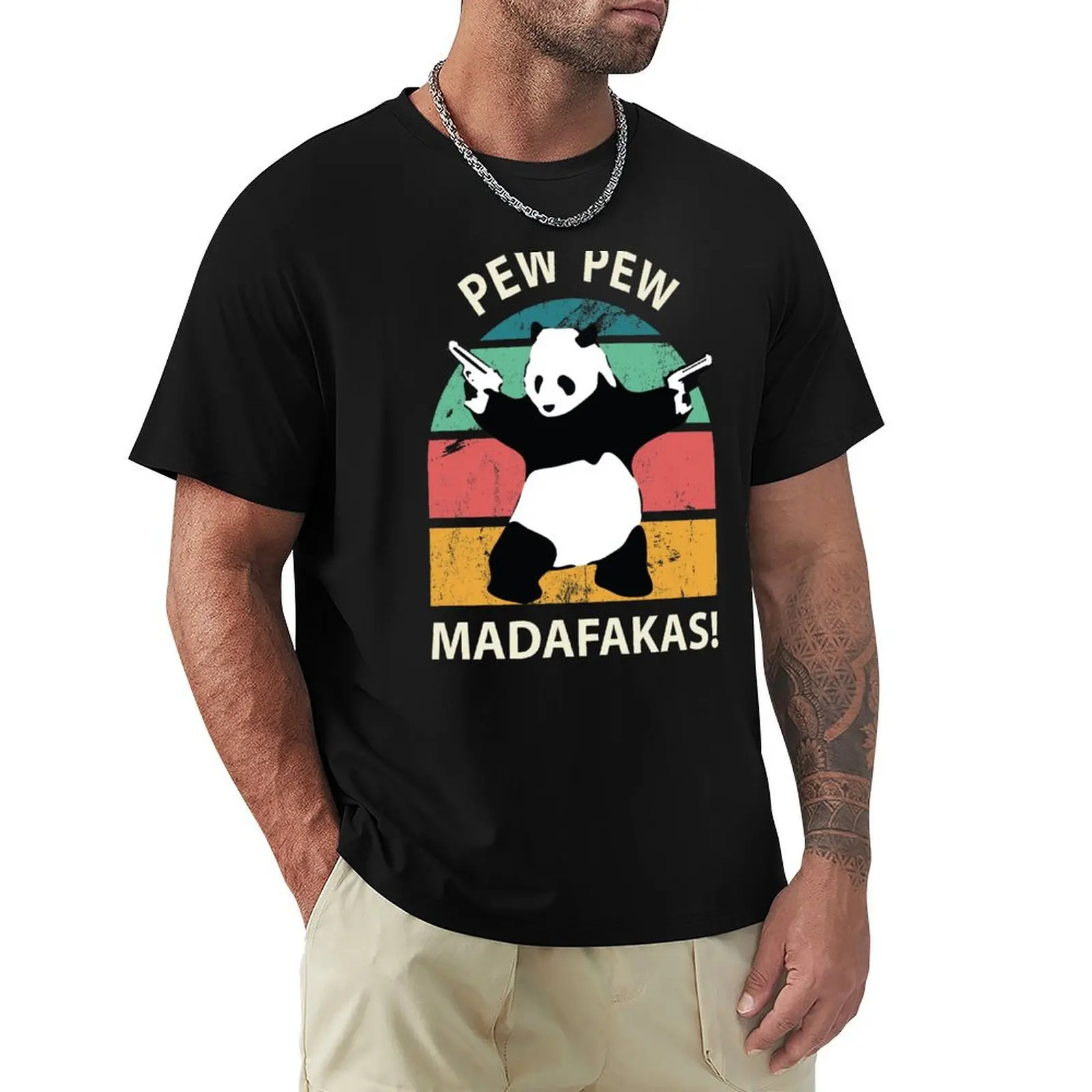 

Pew Pew Madafakas! T-Shirt customs blacks plain new edition Men's cotton t-shirt
