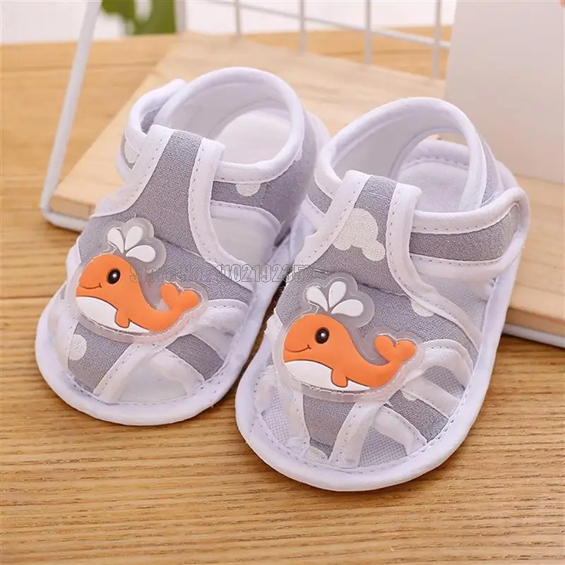 Toddler Infant Kids Girl Summer Cute Casual Princess Cartoon Soft Sandals Crib Shoes Boy First Walkers Baby Shoes
