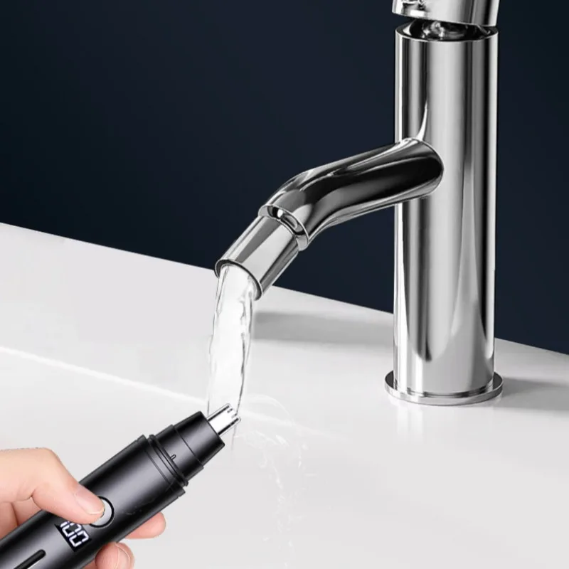 Nose Hair Trimmer USB Charging New High Quality Electric Portable Men Mini Nose Hair Remover Safety Face Hair Cleaning Tool 5