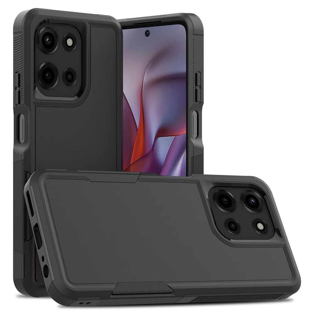 Stylish Shockproof Hybrid Armor Phone Case with 2-in-1 Protection