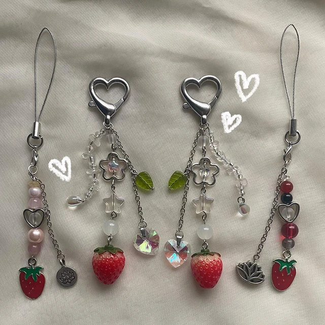 Cottagecore Strawberry Cute Phone Charms/charm Accessories 