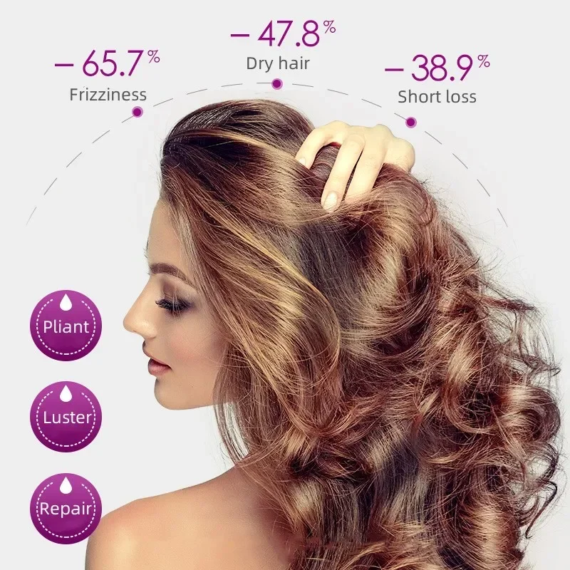 Hair Essence Oil Rose Essential Oil Capsules Supple Dry Hair Keratin Plant Complex Oil Dry Damaged Hair Repair Female Care Essence