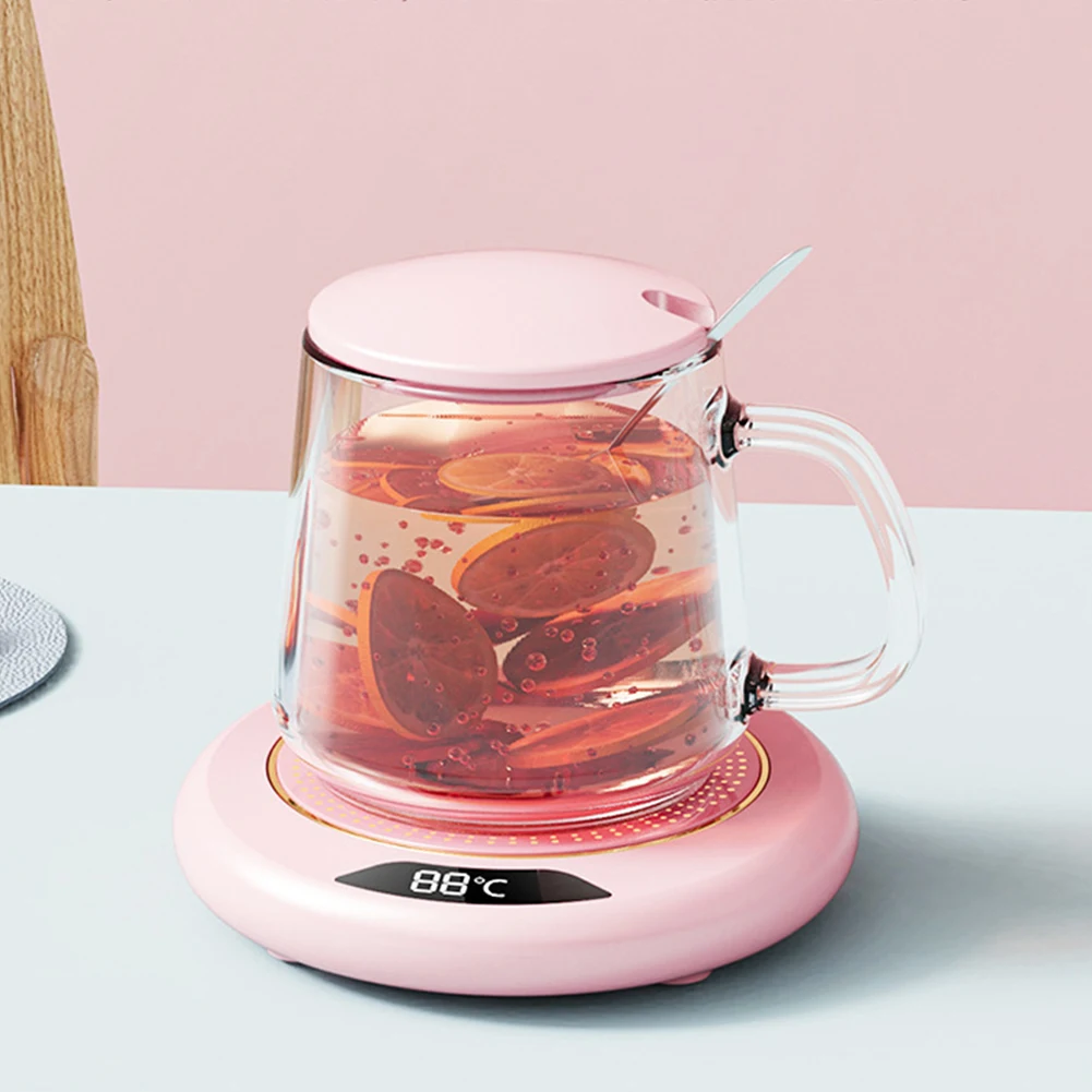 Electric Coffee Warmer USB Plug Coffee Mug Warmer 3 Temperature Setting Portable Cup for Heating Beverage Milk Tea
