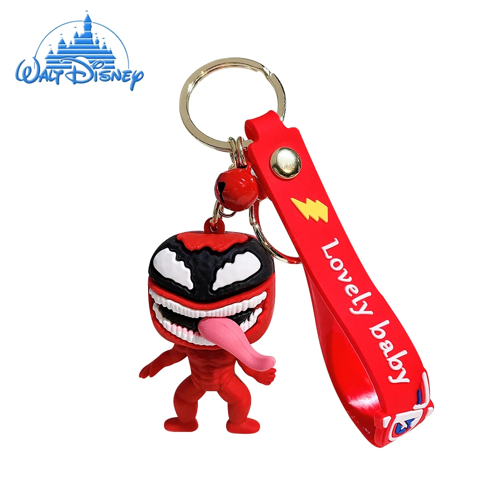 Disney Marvel Anti Hero Venom Portachiavi Cute Deadpool Gel Di Silice Portachiavi Cartoon Avengers Super Hero Ciondolo Portachiavi Gioielli