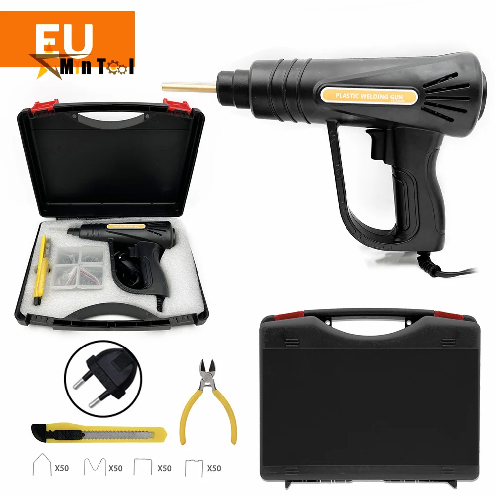 

220V 70W Plastic Welder Machine for Bumper Handheld Hot Staple Gun Repair Kit Bodywork Fender Fairing Welding System Repair Tool