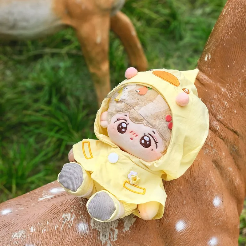 Cute Yellow/Green Raincoat Doll Clothes For 20cm Idol Soft Cotton Doll DIY Clothes Accessory for Girls Fans Collection Gifts 5