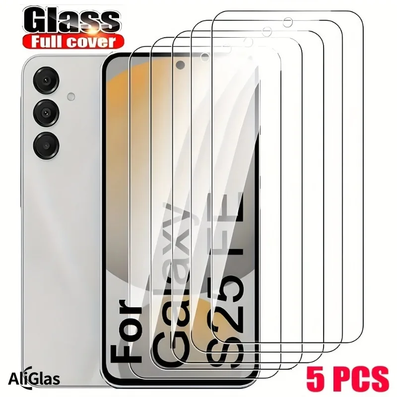 Protecteur d'écran en verre trempé transparent HD, 5 pièces, conçu pour Samsung galaxy S25 S24 Ultra S23 S22 S21 Plus S25 S24 S23 FE