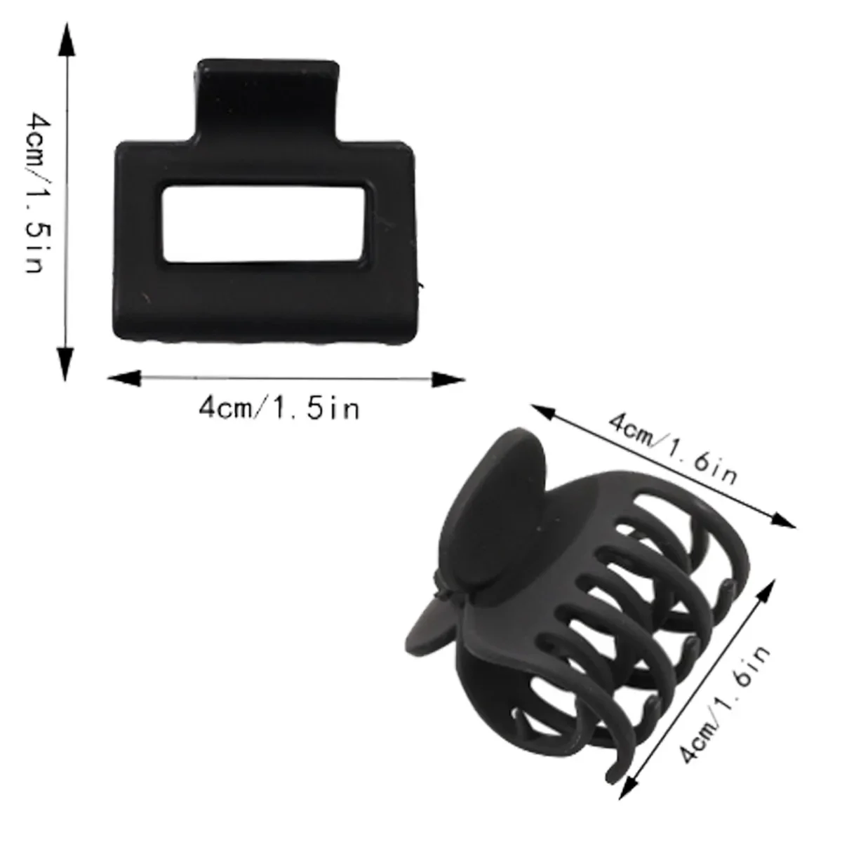Korean Solid Hair Clips for Women Matte Frosted Small Hair Claws Headwear Hairpin Crab Barrette Girls Accessories