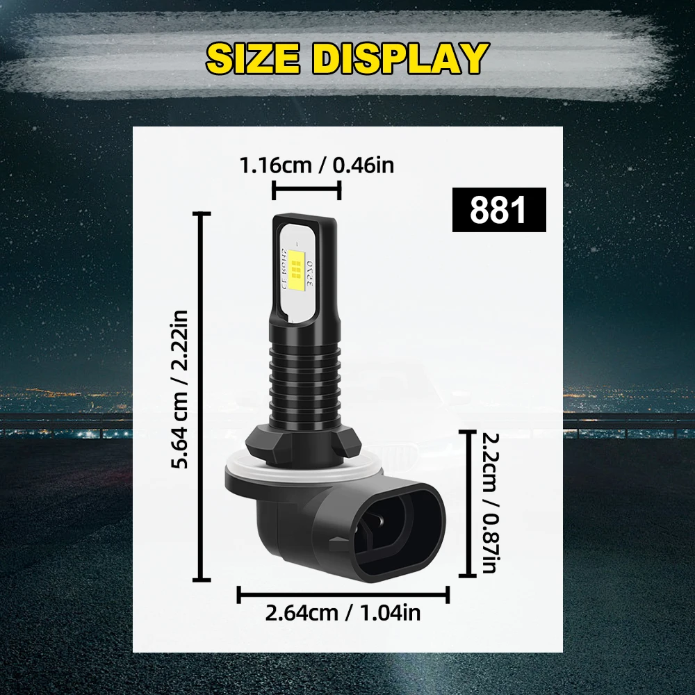 Canbus LED 안개 전구 20000LM 고전력 플러그 앤 플레이 자동차 안개 램프 12V For Hyundai Accent 2000-2013 2014 2015 2016 2017