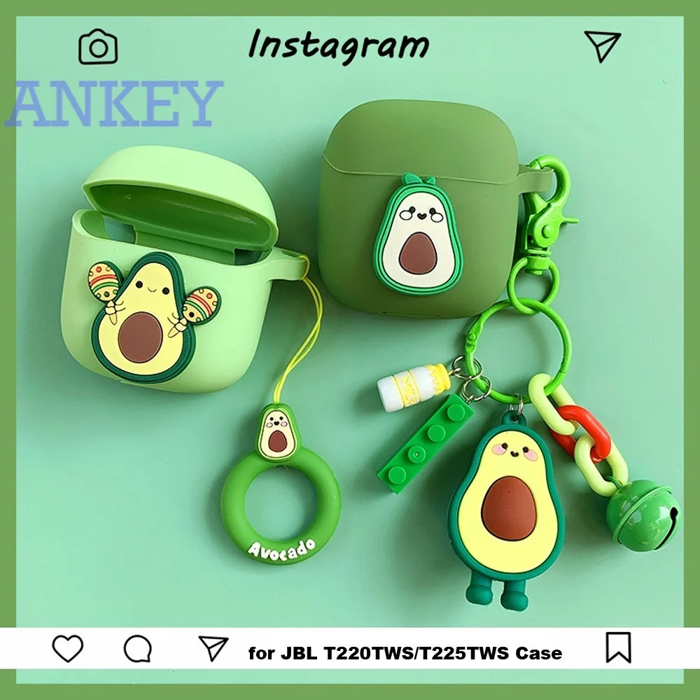 

Case for JBL Tune 225TWS / 220TWS Cute Green Avocado Cover Bluetooth Earphone Portable Headset