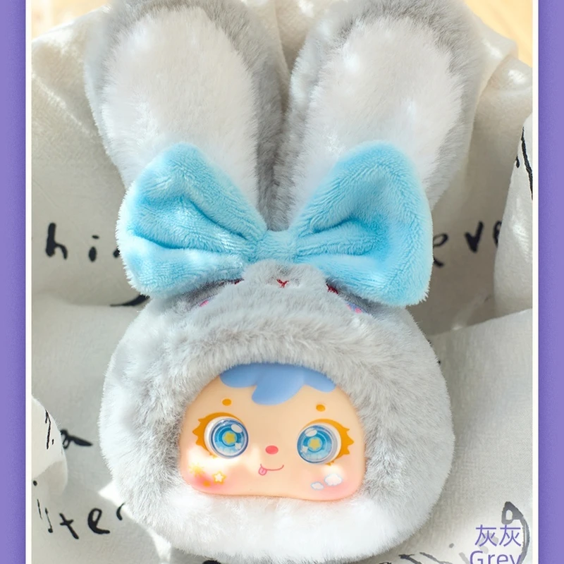 Samuel680％うさぎ　　シークレットと水色 Samuel Colorful Little Rabbit Vinyl Face Plush Blind Box Original