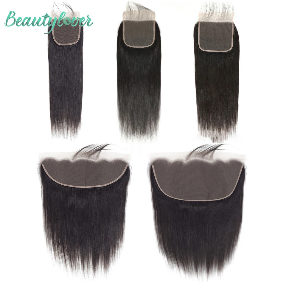 

Wholesale 5PCS 7PCS Frontal Hand Tied Frontal 13x6 HD Lace 13x4 Pre Plucked Transparent 4x4 5x5 6x6 Human Hair Closure Free Part