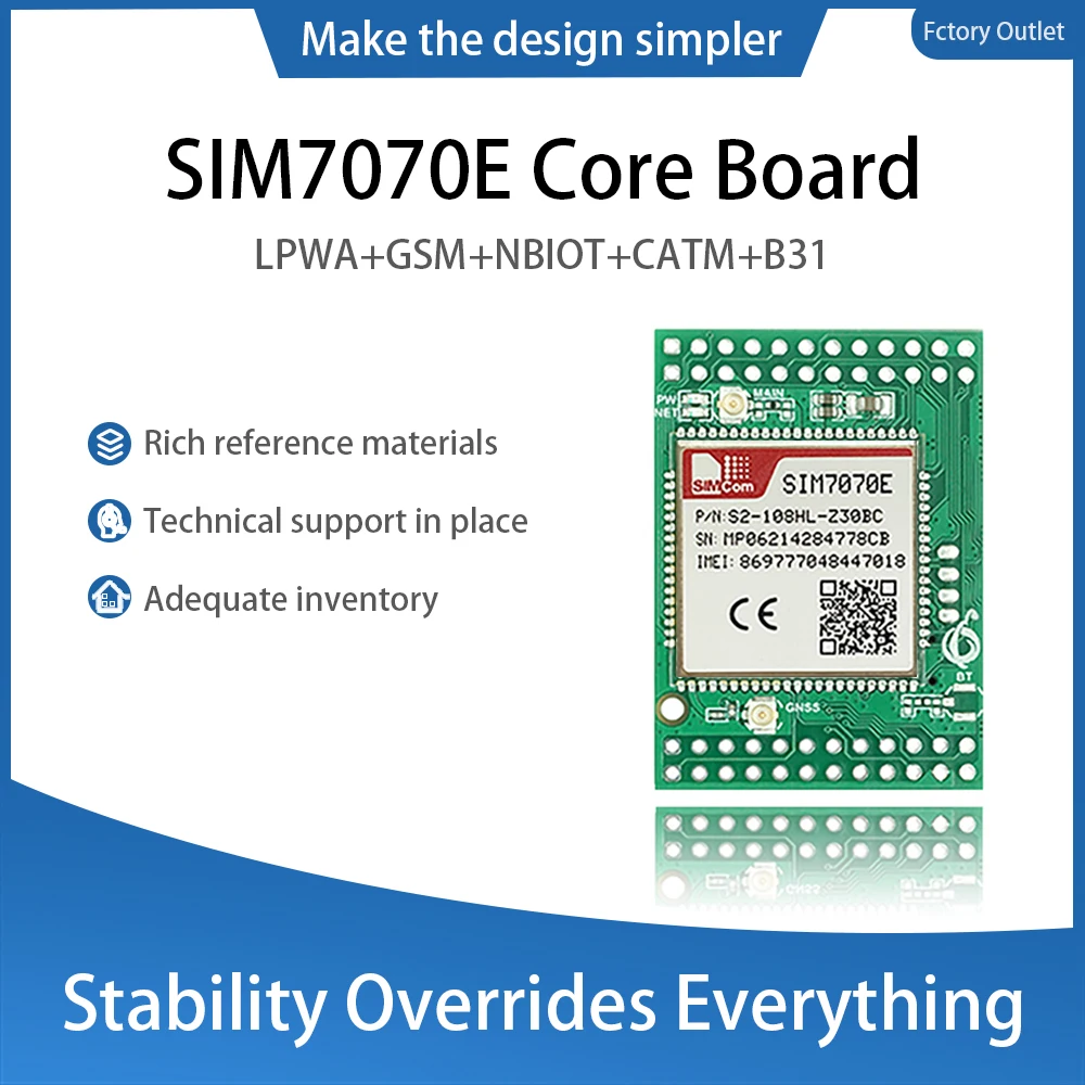 

Материнская плата SIMcom SIM7070E NBIOT CATM LPWA, 1 шт.