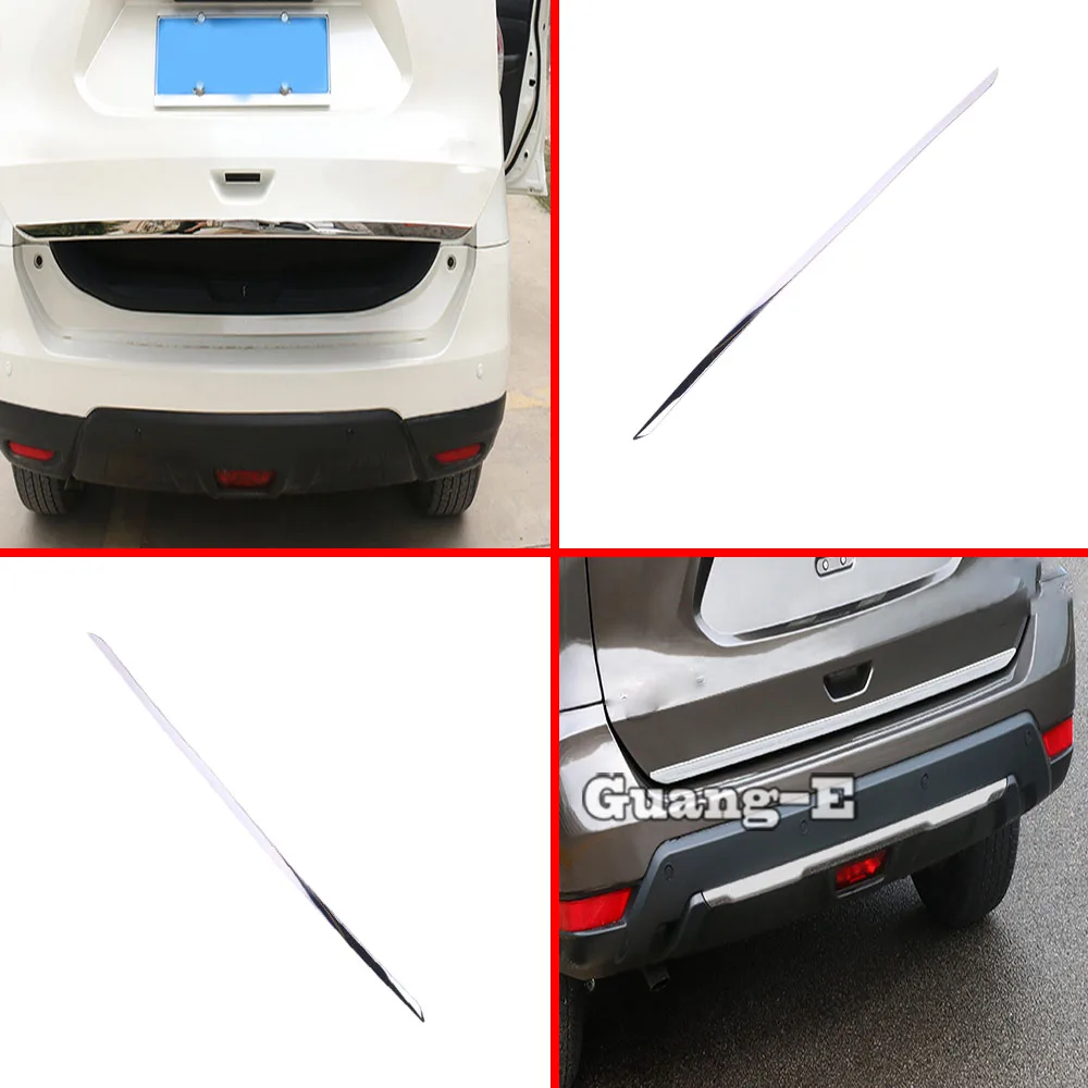 

For Nissan X-Trail Xtrail T32/Rogue 2017 2018 2019 2020 Car Trunk Bumper Rear Tail Door Bottom Tailgate Frame Plate Trim 1pcs
