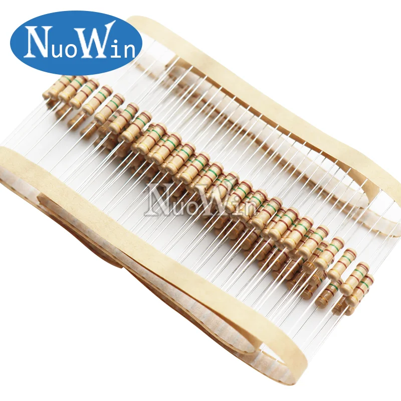 Carbon film resistor 1W 5% 1R-4.7M 22R 47R 51R 150R 220R 470R 1K 2K 5.1K 10K 47K 100K 220K 330K 470K 1M Ohm 20pcs/lot
