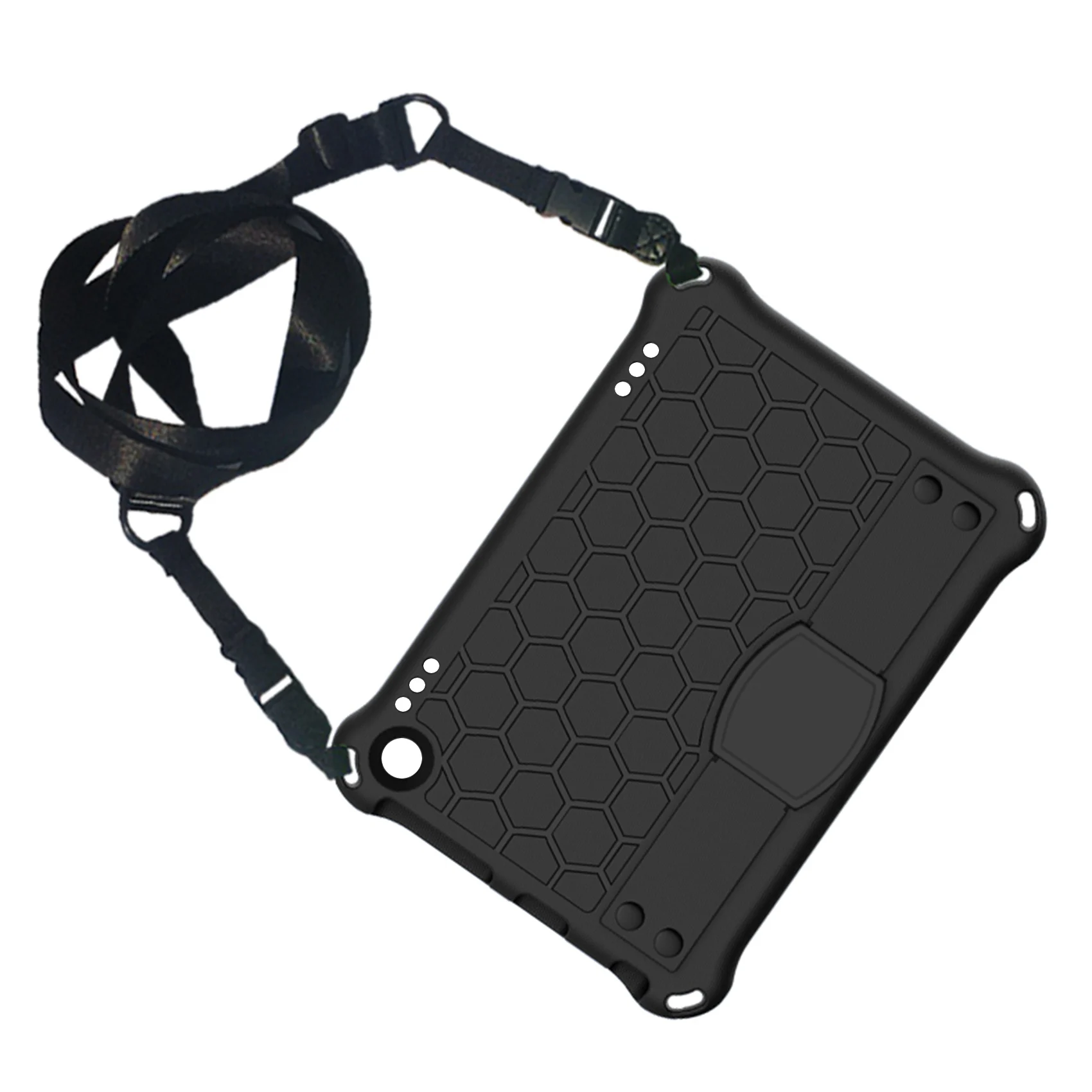 Custodia Per Amazon Kindle Fire Hd 8 /Hd 8 Plus 2020 Custodia Protettiva Anti-Caduta Con Supporto Per Tablet (Nero)