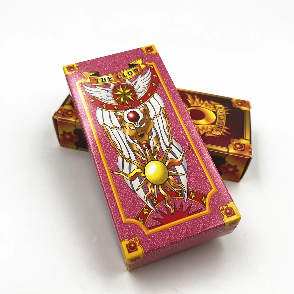 Anime Cosplay Cards Anime Cosplay Card Captor Sakura KINOMOTO Clow Cards Tarot Prop Paper Poker Card Funny for Family Friend Party Xmas Accessories anime cosplay cards