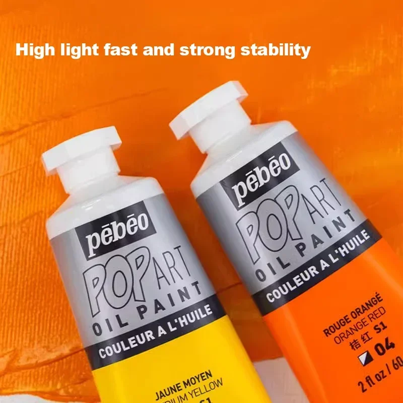60ml Tubes Oil Paint Non-Toxic Excellent Tinting Strength Mixable Oil Painting Drawing Pigment Artist Beginners Art Supplies oil paint