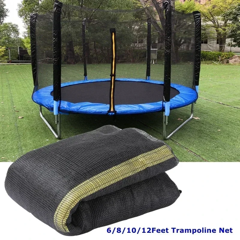 1.83/2.44/3.06/3.66M Trampoline Replacement Net Fence Enclosure Anti-fall Safety Mesh Netting Jumping Pad Fitiness Accessories