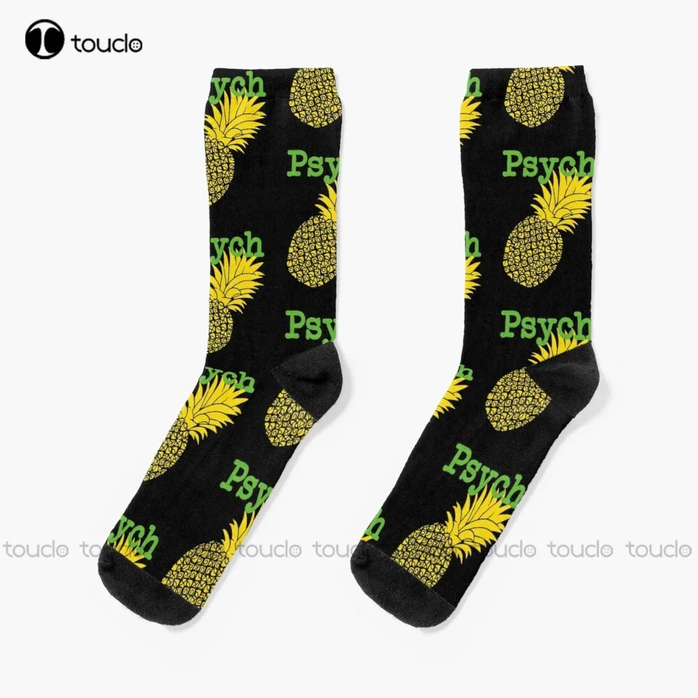 

Minimalist Psych Tv Show Pop Culture Lime Yellow Fun Green Pineapple 20 Men'S Best Vintage Tee Socks Socks Christmas Gift Sock