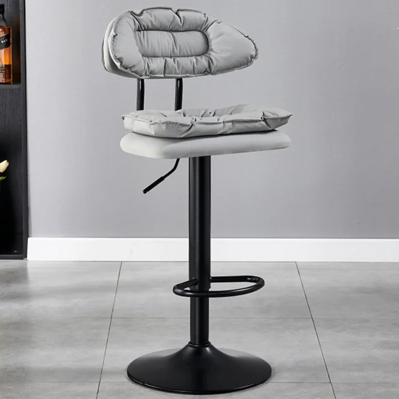 

Nordic Chair Bar Stool Banks Salon Counter Modern Nordic Accent Chair Stools High Bar Taburetes De Bar High Banks for Kitchen